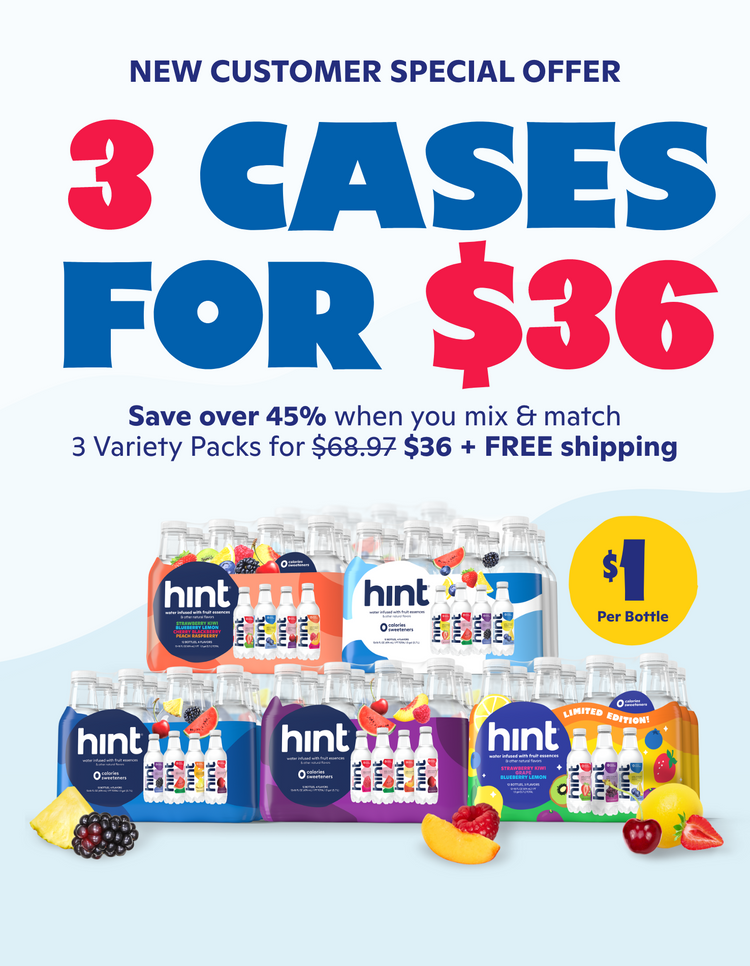 Mix & Match 3 cases 12 bottles per case. Enter promo code VARIETY36 at checkout.