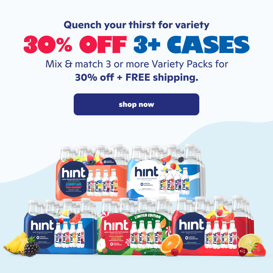 Quench your thirst for variety. 30% off 3+ cases. Mix and Match 3 or more variety pcks for 30% off + FREE shipping.