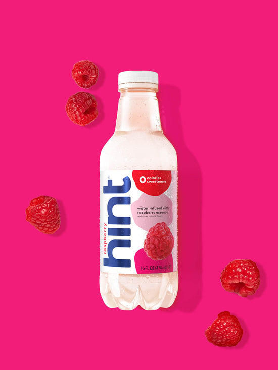 Raspberry Flavored Water 16 oz - Infused & Unsweetened | Hint