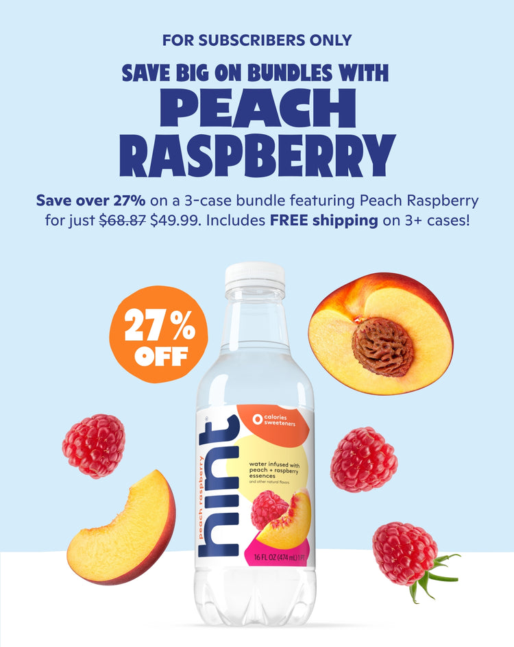 <h1>for subscribers only </h1> Save big on bundles with <br> peach raspberry.<br> Save over 27% on 3-case bundle featuring Peach Raspberry <br> for just $49.99 + FREE shipping on 3+ cases.